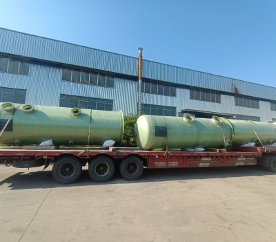 DN1800*5000尾氣噴淋塔吸收塔3臺(tái)已裝車完畢